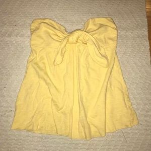 Yellow Bow Tie Top
